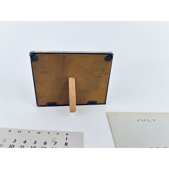 Vintage TIFFANY & CO Makers Sterling Silver Perpetual Calendar Picture Frame - Picture 4 of 10